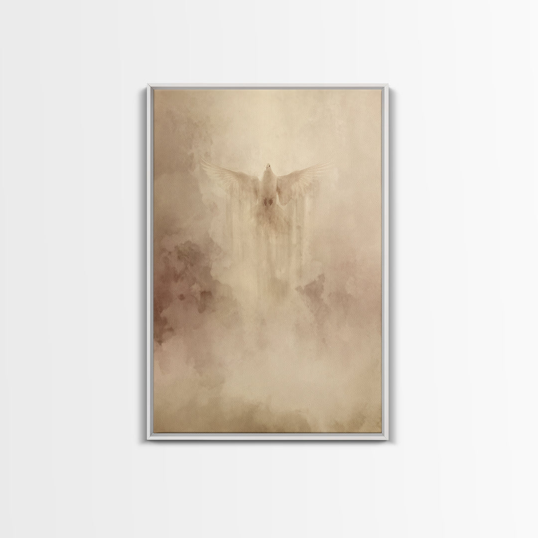 Divine Uplift – Framed Canvas Print – Christian Wall Art – Modern Christian Art – Christian Art Canvas – Christian Decor – Abstract Christi