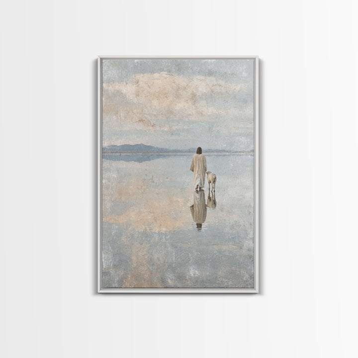 Horizon Of Peace – Framed Canvas Print – Christian Wall Art – Christian Art Canvas – Jesus Painting – Subtle Christian Art – Christian Gift