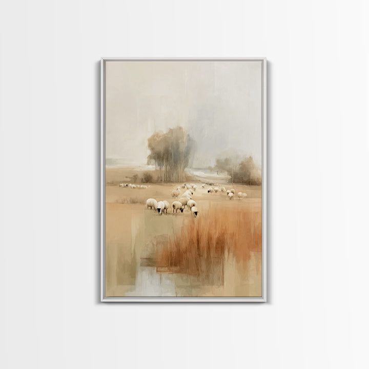 Fields Of Mercy – Framed Canvas Print – Christian Art Canvas – Subtle Christian Art – Christmas Art – Christian Wall Art – Christian Gift I