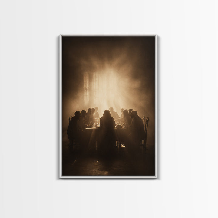 Upper Room Calm – Framed Canvas Print – Christian Wall Art – Christian Art Canvas – Jesus Painting – Moody Christian Painting – Christian C