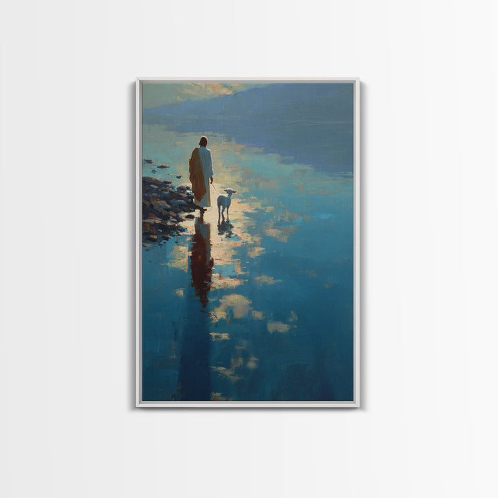 Dawn Of Mercy, Framed Canvas Print, Christian Art Canvas, Christian Wall Art, Jesus Painting, Large Christian Art, Christian Christmas Art