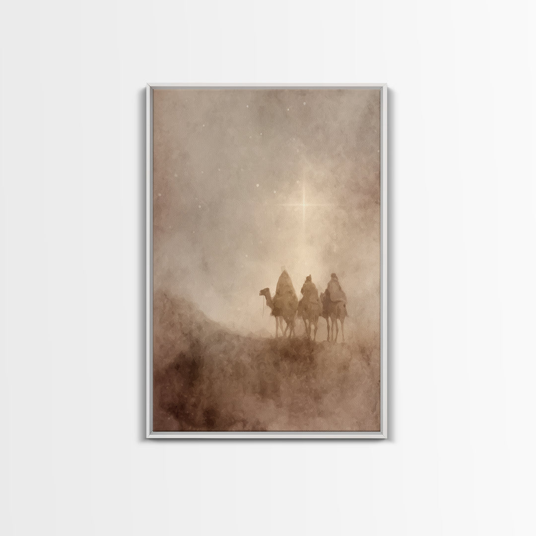 Sunrise Promise Path, Framed Canvas Print, Christian Art Canvas, Christian Wall Art, Jesus Painting, Modern Christian Art, Christian Christ