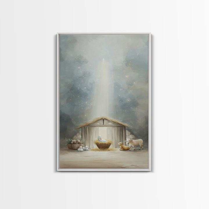 Star Of Bethlehem – Framed Canvas Print – Christian Wall Art – Christian Christmas Art – Christian Art Canvas – Christmas Art Prints – Chri