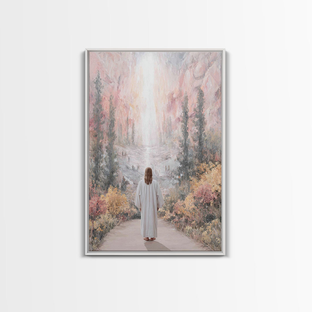 Celestial Path – Framed Canvas Print – Christian Wall Art – Jesus Painting – Christian Art Canvas – Christmas Art – Christian Decor
