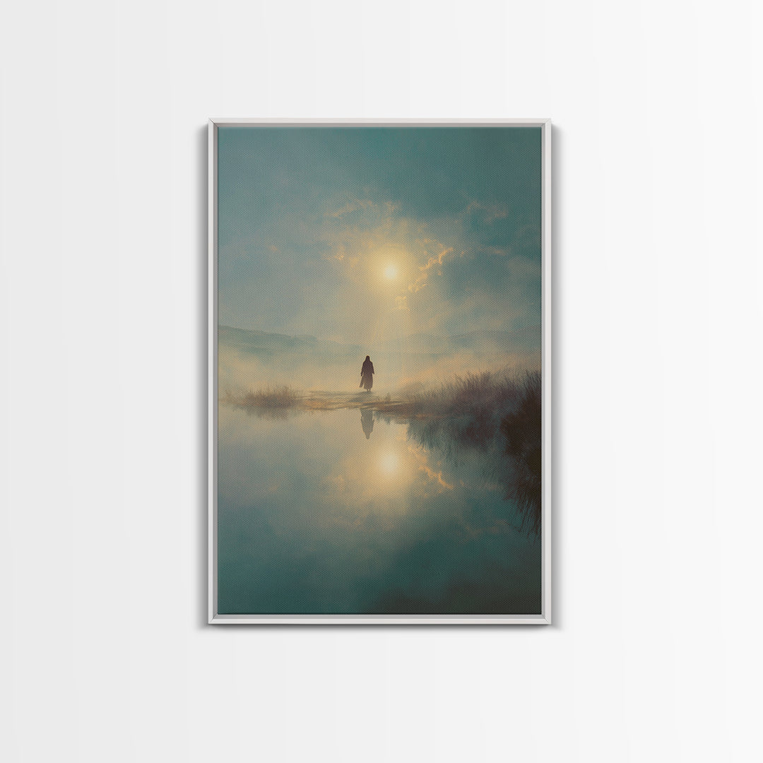 Radiant Dawn – Framed Canvas Print – Jesus Wall Art – Christian Art Print – Modern Christian Art – Christmas Art – Christian Gift Ideas