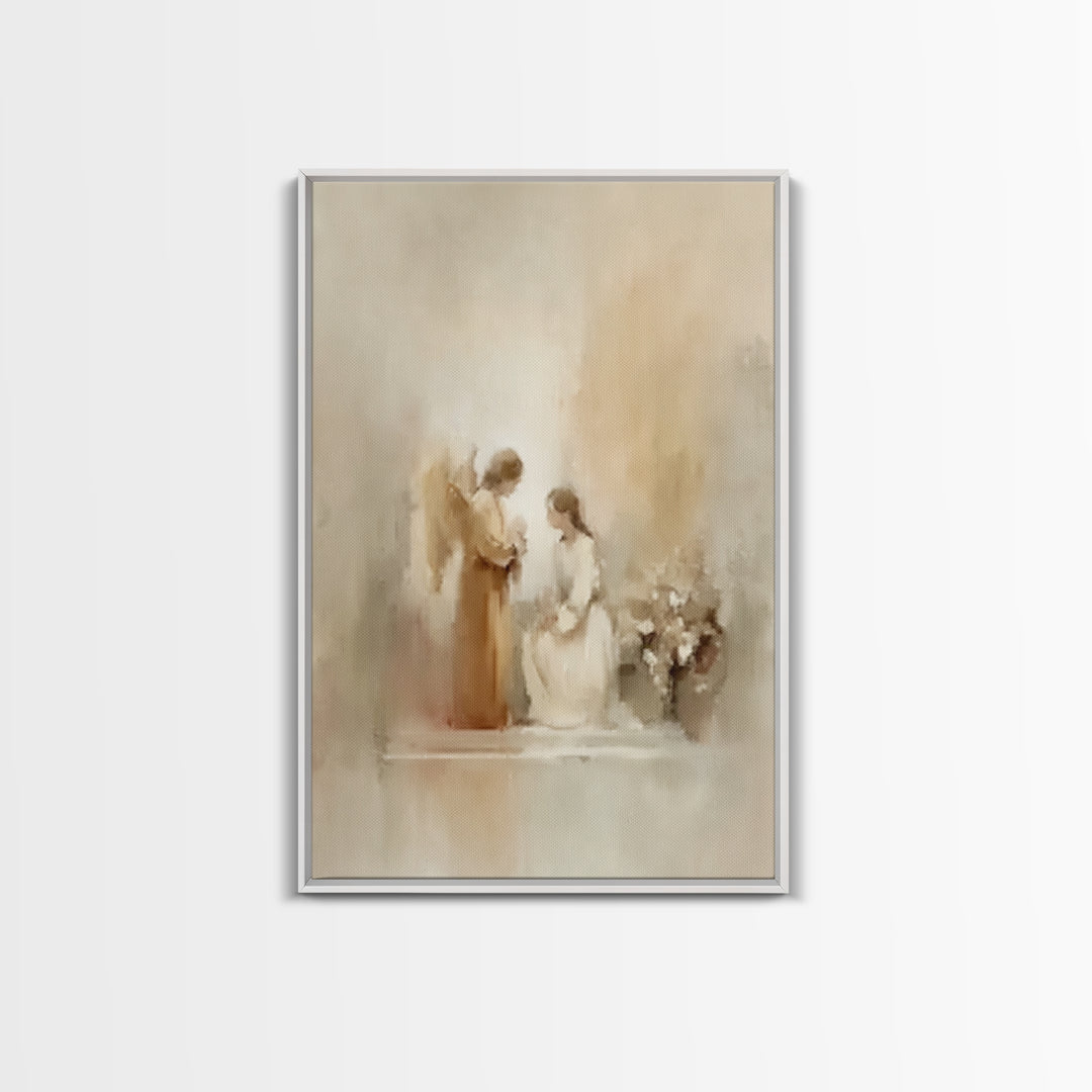 Garden Of Grace – Framed Canvas Print – Christian Art Canvas – Christian Wall Art – Christmas Art – Christian Decor – Christian Art