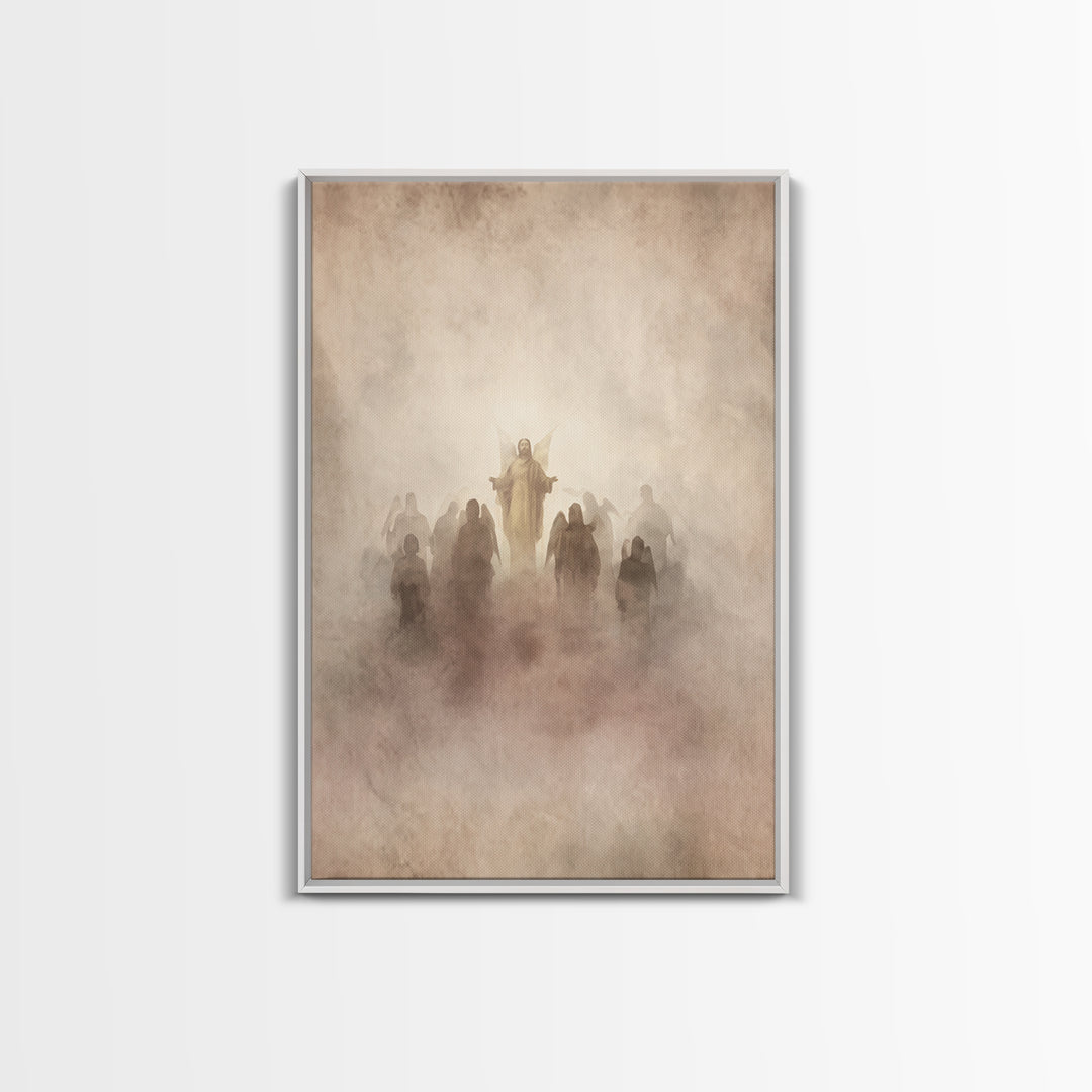 Angel Host Glory | Framed Canvas Print | Christian Art Canvas | Christian Wall Art | Christian Decoration | Christian Art Painting | Christ