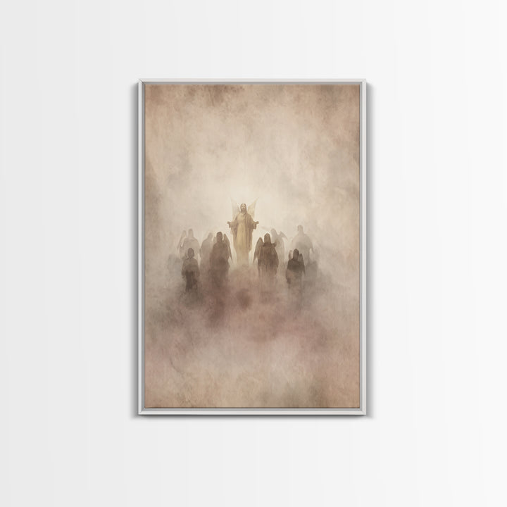 Angel Host Glory | Framed Canvas Print | Christian Art Canvas | Christian Wall Art | Christian Decoration | Christian Art Painting | Christ