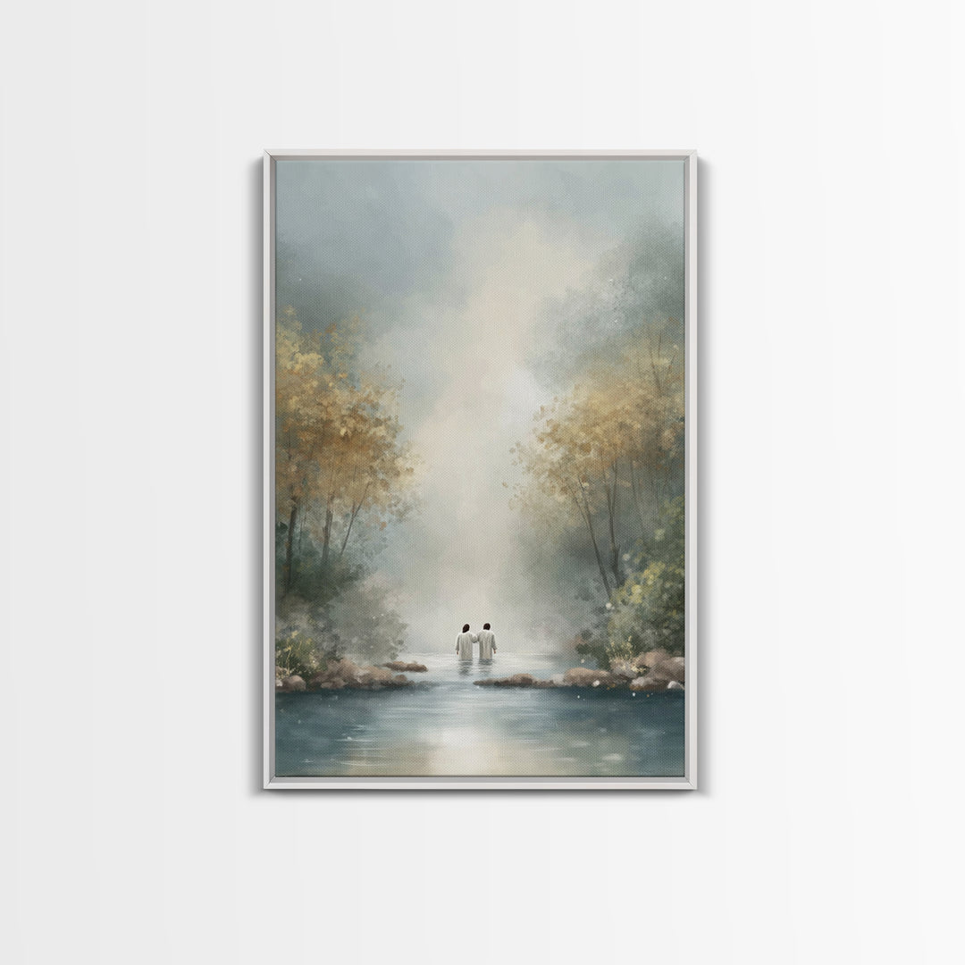Child Of Peace | Framed Canvas Print | Christian Art Canvas | Christian Wall Art | Jesus Painting | Modern Christian Art | Christian Decor