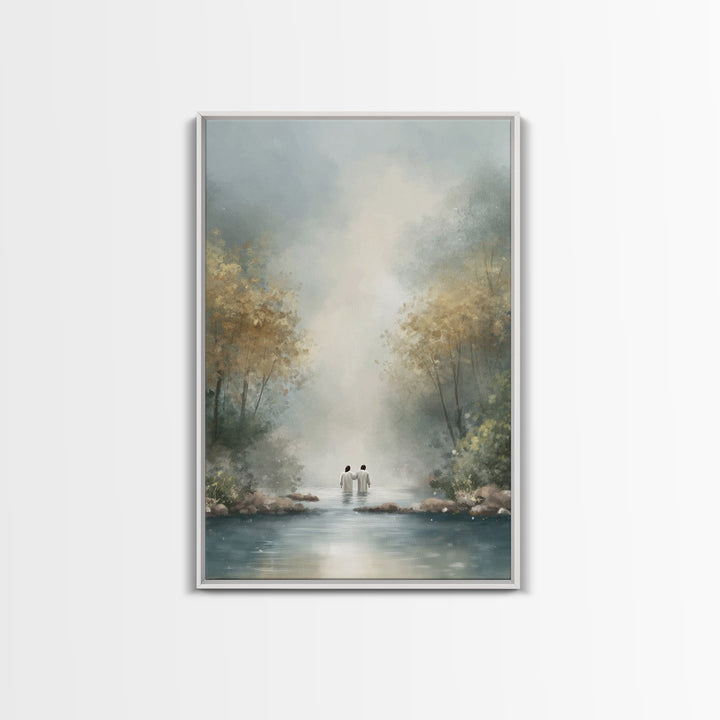 Child Of Peace | Framed Canvas Print | Christian Art Canvas | Christian Wall Art | Jesus Painting | Modern Christian Art | Christian Decor