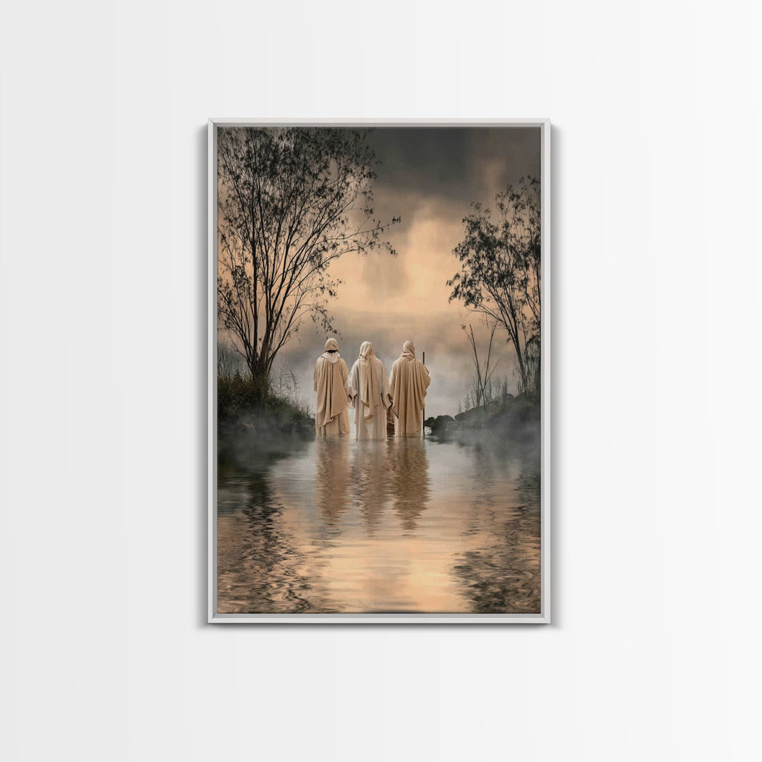 Twilight Disciples – Framed Canvas Print – Christian Art – Christian Paintings – Moody Christian Art – Christian Art Canvas – Christian Gif