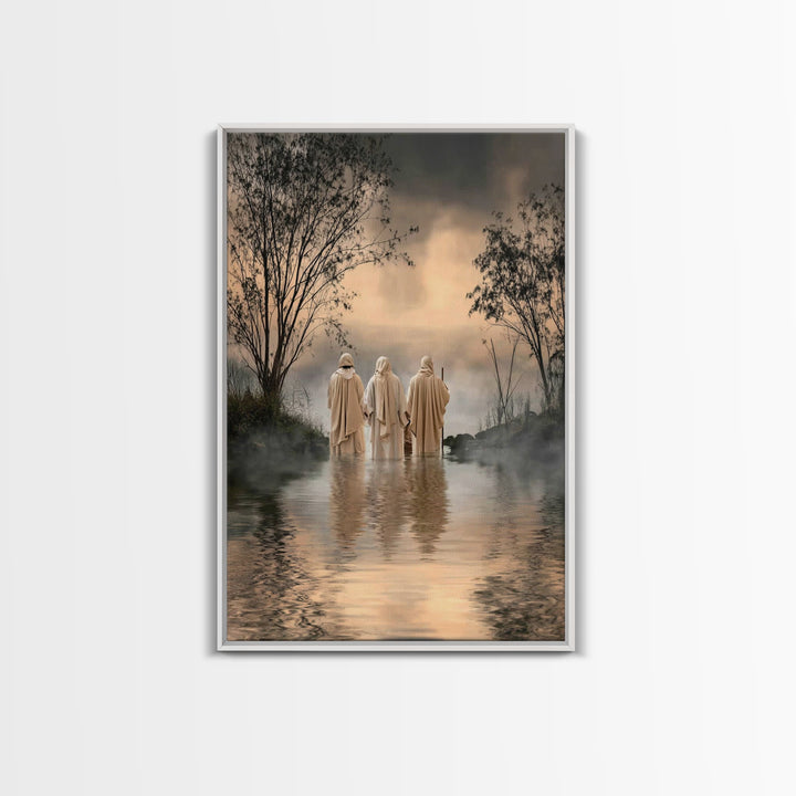 Twilight Disciples – Framed Canvas Print – Christian Art – Christian Paintings – Moody Christian Art – Christian Art Canvas – Christian Gif
