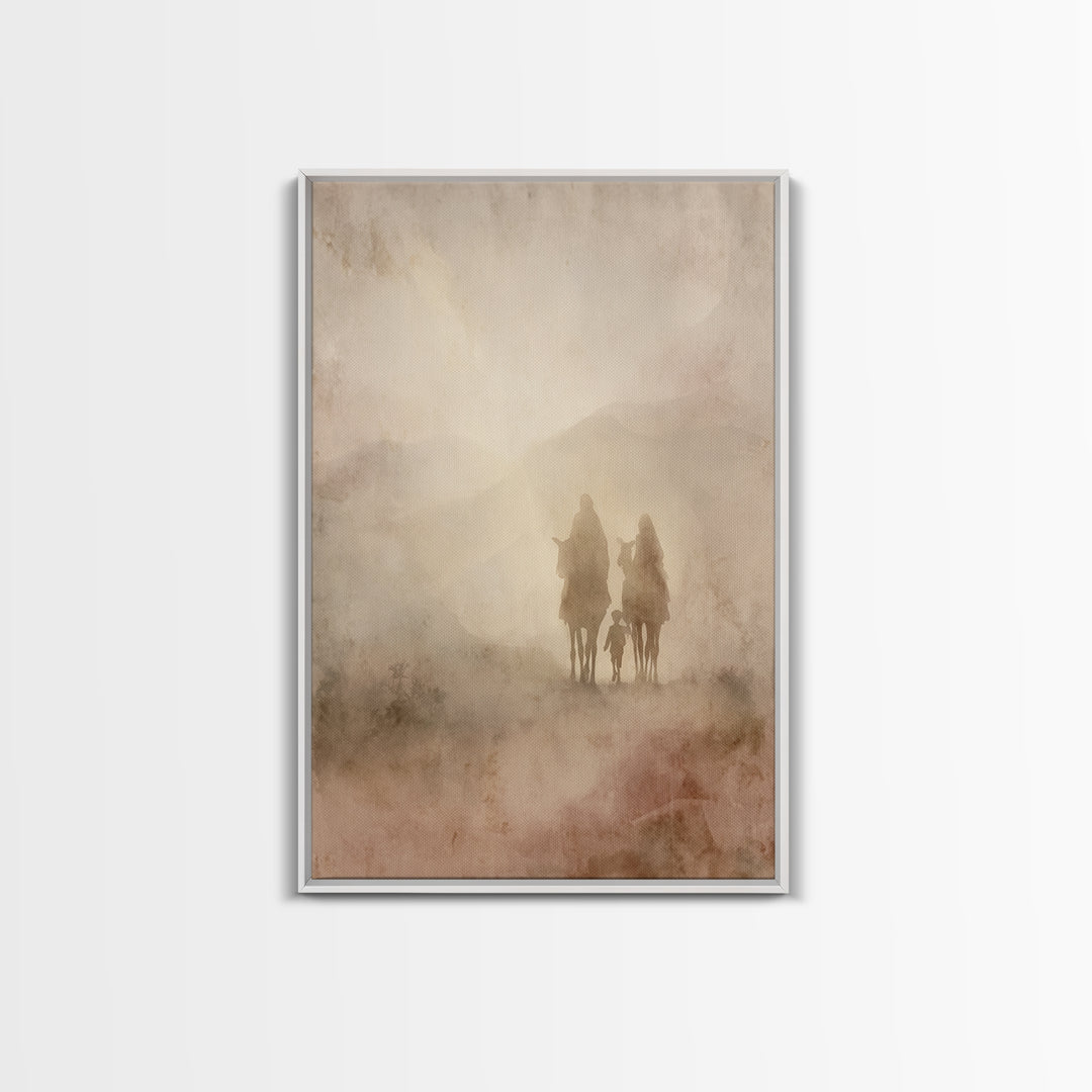 Heavenward Steps | Framed Canvas Print | Christian Art Canvas | Christian Wall Art | Jesus Painting | Christian Christmas Art | Christmas A