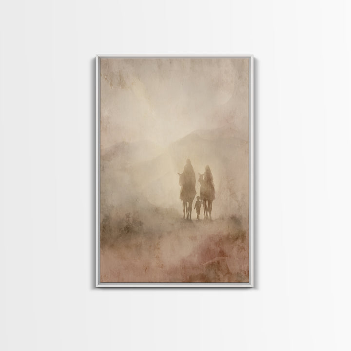 Heavenward Steps | Framed Canvas Print | Christian Art Canvas | Christian Wall Art | Jesus Painting | Christian Christmas Art | Christmas A