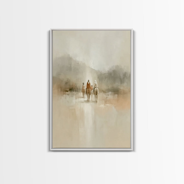 Radiant Horizon Walk – Framed Canvas Print – Christian Wall Art – Christian Art Canvas – Christmas Art – Jesus Painting – Christian Decor
