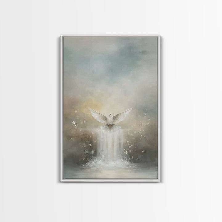 Spirit Of Peace – Framed Canvas Print – Christian Art Canvas – Christian Wall Art – Christian Art – Christian Gift – Minimalist Christian A