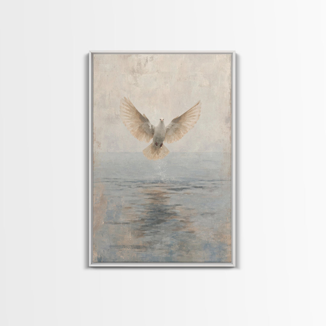 Water Of Spirit – Framed Canvas Print – Christian Wall Art – Christian Art Canvas – Christian Art Painting – Christian Decor – Christian Gi
