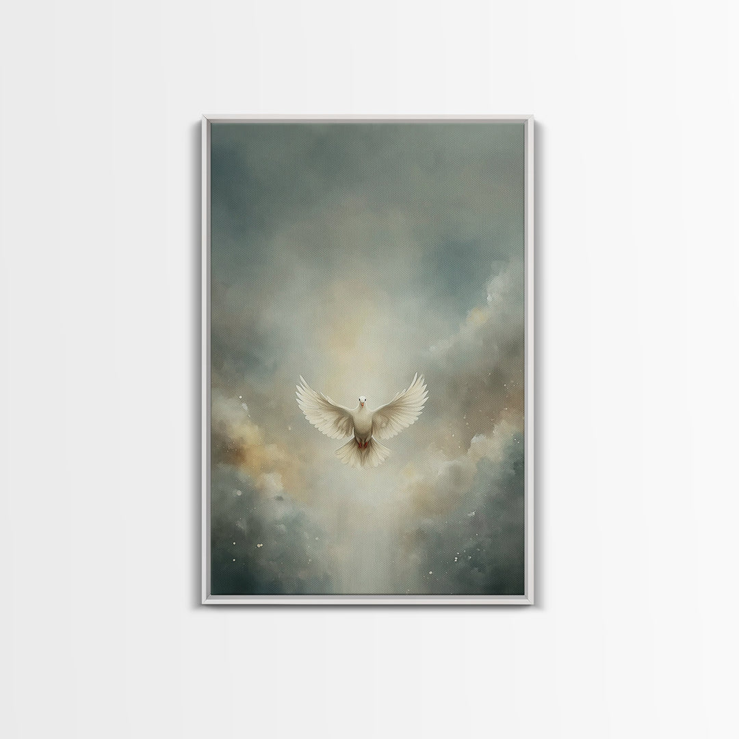 Glory In The Clouds – Framed Canvas Print – Christian Art – Christian Decor – Christian Wall Art – Christian Art Canvas – Christian Christm