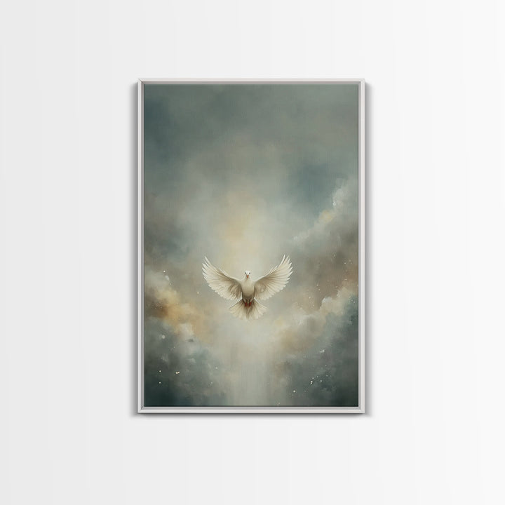 Glory In The Clouds – Framed Canvas Print – Christian Art – Christian Decor – Christian Wall Art – Christian Art Canvas – Christian Christm