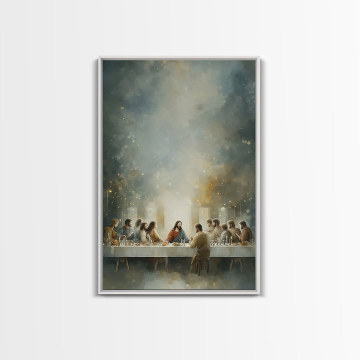 Eternal Light – Framed Canvas Print – Christian Art – Jesus Painting – Christian Wall Art – Christian Christmas Art – Christian Art Canvas