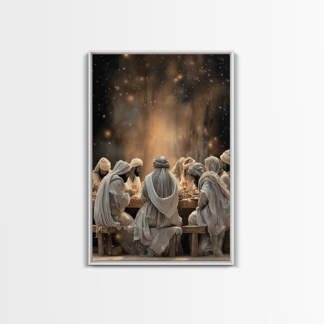 Sacred Illumination – Framed Canvas Print – Christian Art Canvas – Christian Painting – Jesus Wall Art – Christmas Art – Christian Decor –