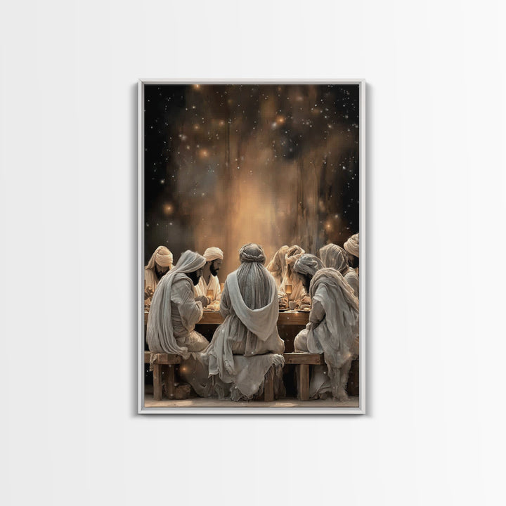Sacred Illumination – Framed Canvas Print – Christian Art Canvas – Christian Painting – Jesus Wall Art – Christmas Art – Christian Decor –