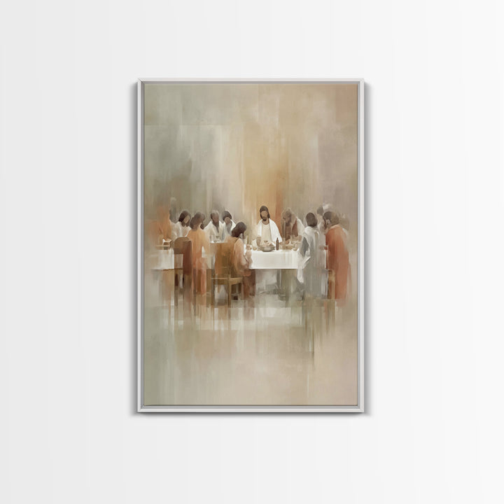 Table Of Grace – Framed Canvas Print – Christian Wall Art – Jesus Painting – Christian Art Canvas – Modern Christian Art – Christian Decor