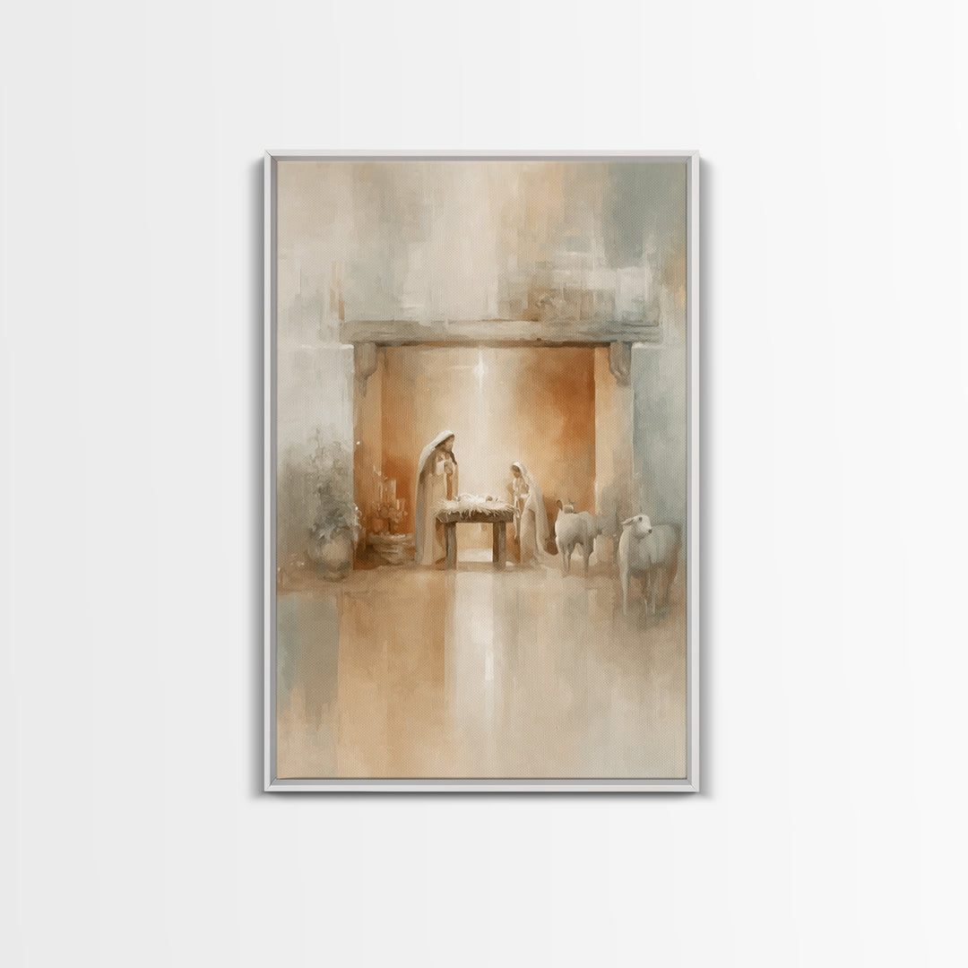 Bethlehem Wonder | Framed Canvas Print | Christian Christmas Art | Christmas Art | Christian Art Canvas | Christian Wall Art | Christian De