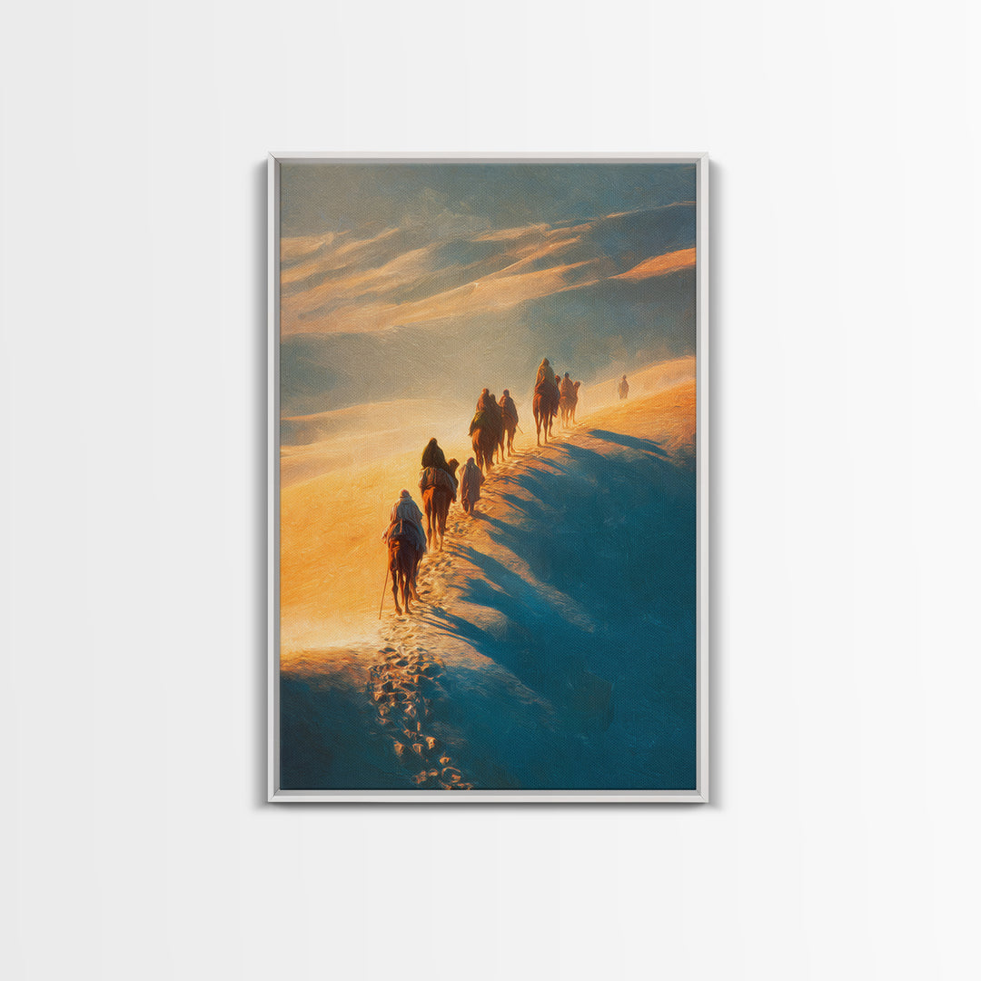 Dawn Of Promise – Framed Canvas Print – Christian Art Print – Christian Wall Art – Christmas Art – Christian Christmas – Modern Christian A