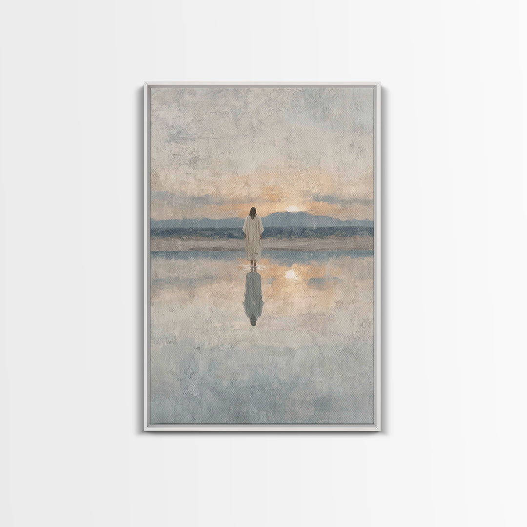 Desert Pilgrims – Framed Canvas Print – Christian Wall Art – Christian Art Canvas – Moody Christian Art – Christmas Art Prints