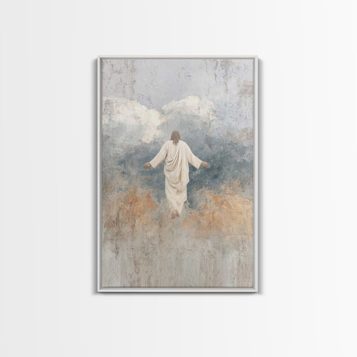 Eternal Light – Framed Canvas Print – Jesus Painting – Christian Art Canvas – Christian Wall Art – Christian Art – Large Christian Painting