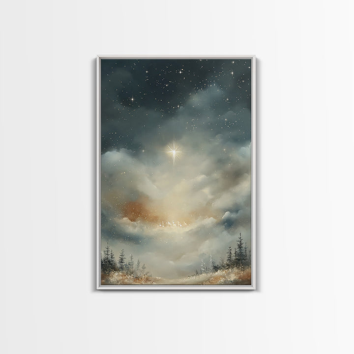 Morning Glory – Framed Canvas Print – Christian Wall Art – Christian Art Canvas – Christmas Art – Christian Christmas Art – Christian Decor