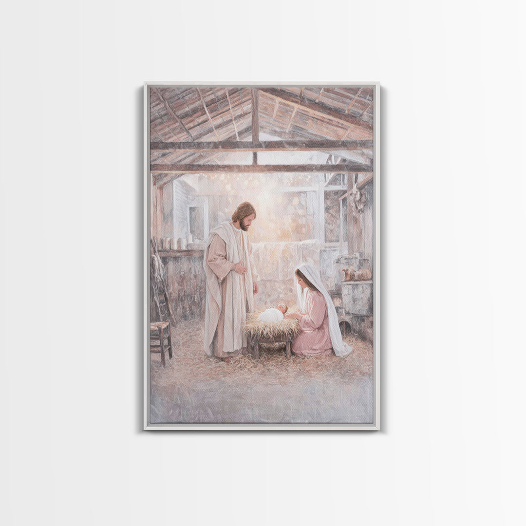 Bethlehem Peace | Framed Canvas Print | Christian Wall Art | Christian Art Canvas | Jesus Painting | Christmas Art | Christian Christmas