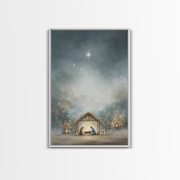 Bethlehem Wonder – Framed Canvas Print – Christian Wall Art – Christian Art Canvas – Christmas Art – Christian Christmas Art – Christian De