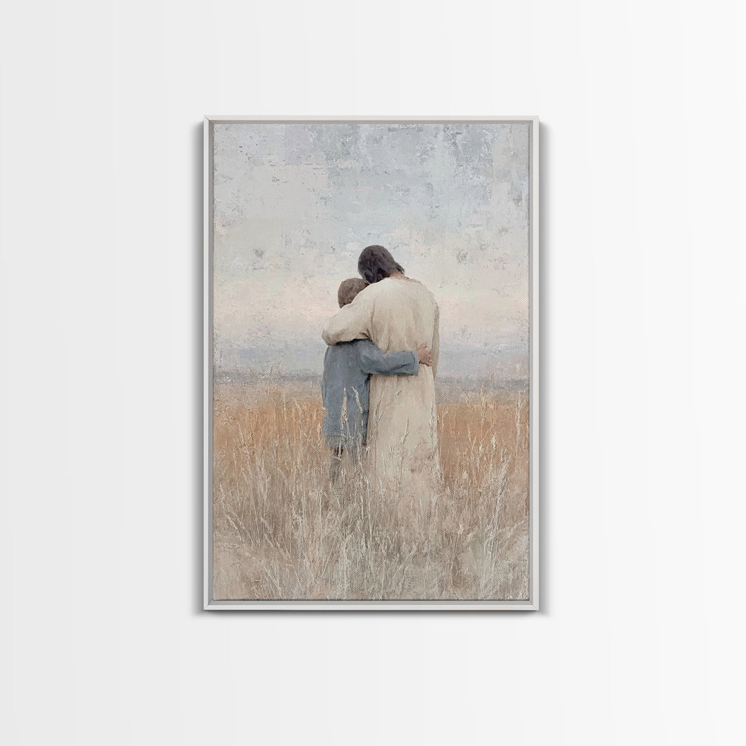 Fields Of Mercy – Framed Canvas Print – Christian Wall Art – Christian Art Canvas – Jesus Painting – Christian Art Print – Subtle Christian