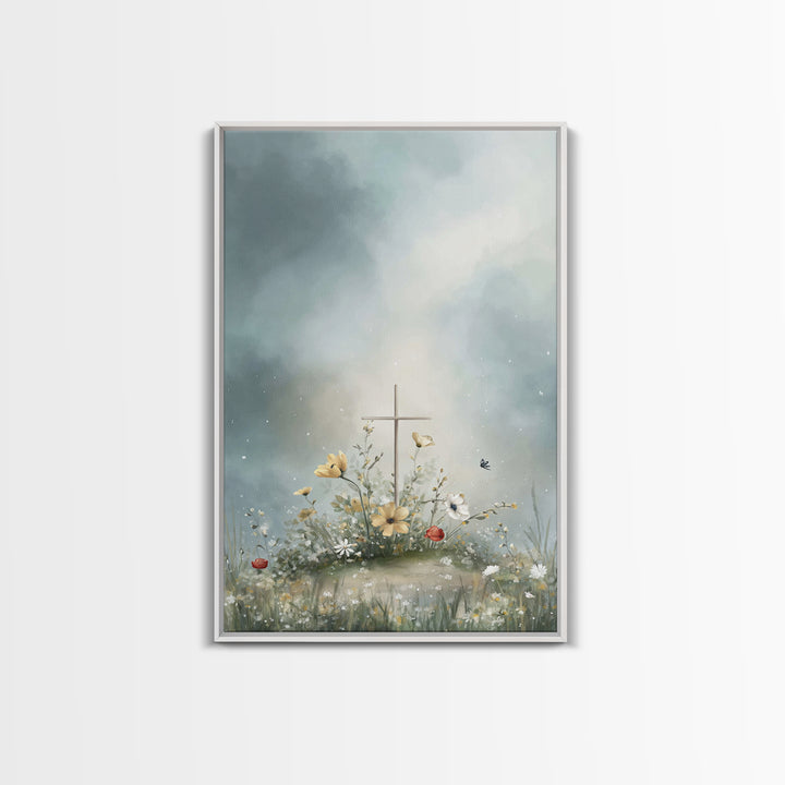 Heaven’s Bloom | Framed Canvas Print | Christian Wall Art | Christian Art Canvas | Christian Art Print | Christian Art Work | Subtle Christ
