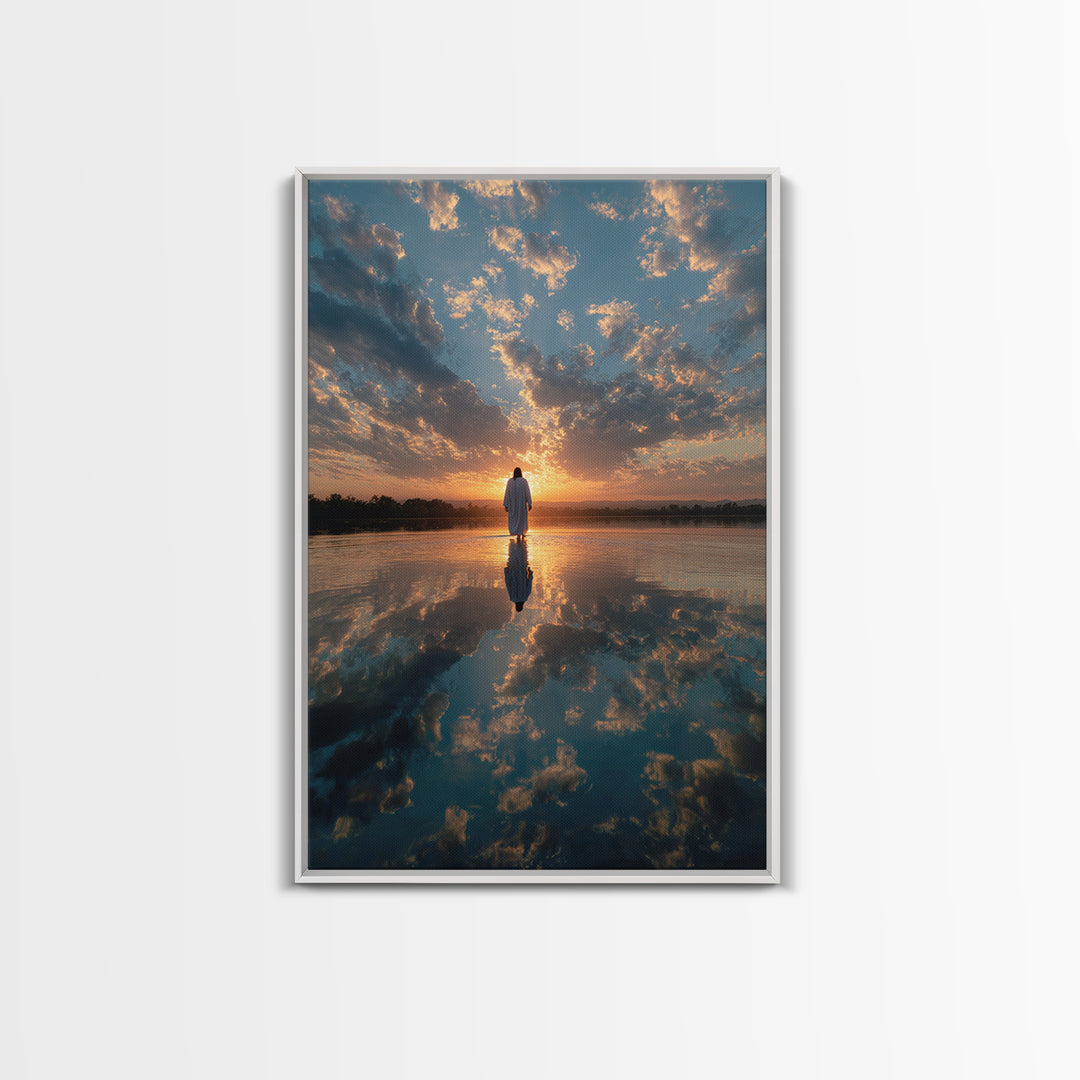 Heavenly Horizon – Framed Canvas Print – Christian Wall Art – Jesus Canvas Art – Christian Art Canvas – Christian Art Print – Modern Christ