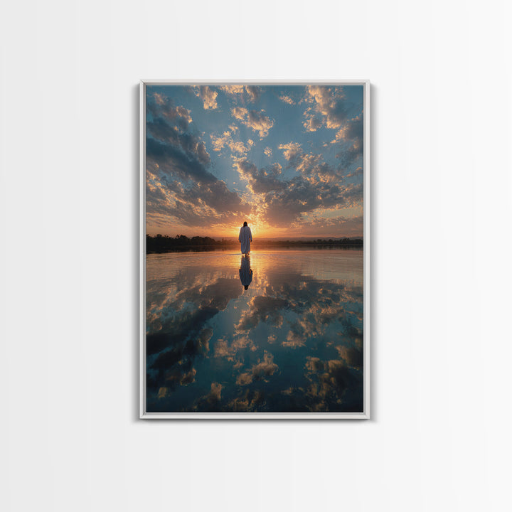 Heavenly Horizon – Framed Canvas Print – Christian Wall Art – Jesus Canvas Art – Christian Art Canvas – Christian Art Print – Modern Christ