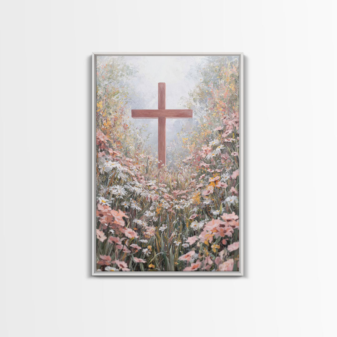 Pathway Of Faith – Framed Canvas Print – Christian Wall Art – Christian Art Canvas – Christian Art Work – Christian Decor – Modern Christia