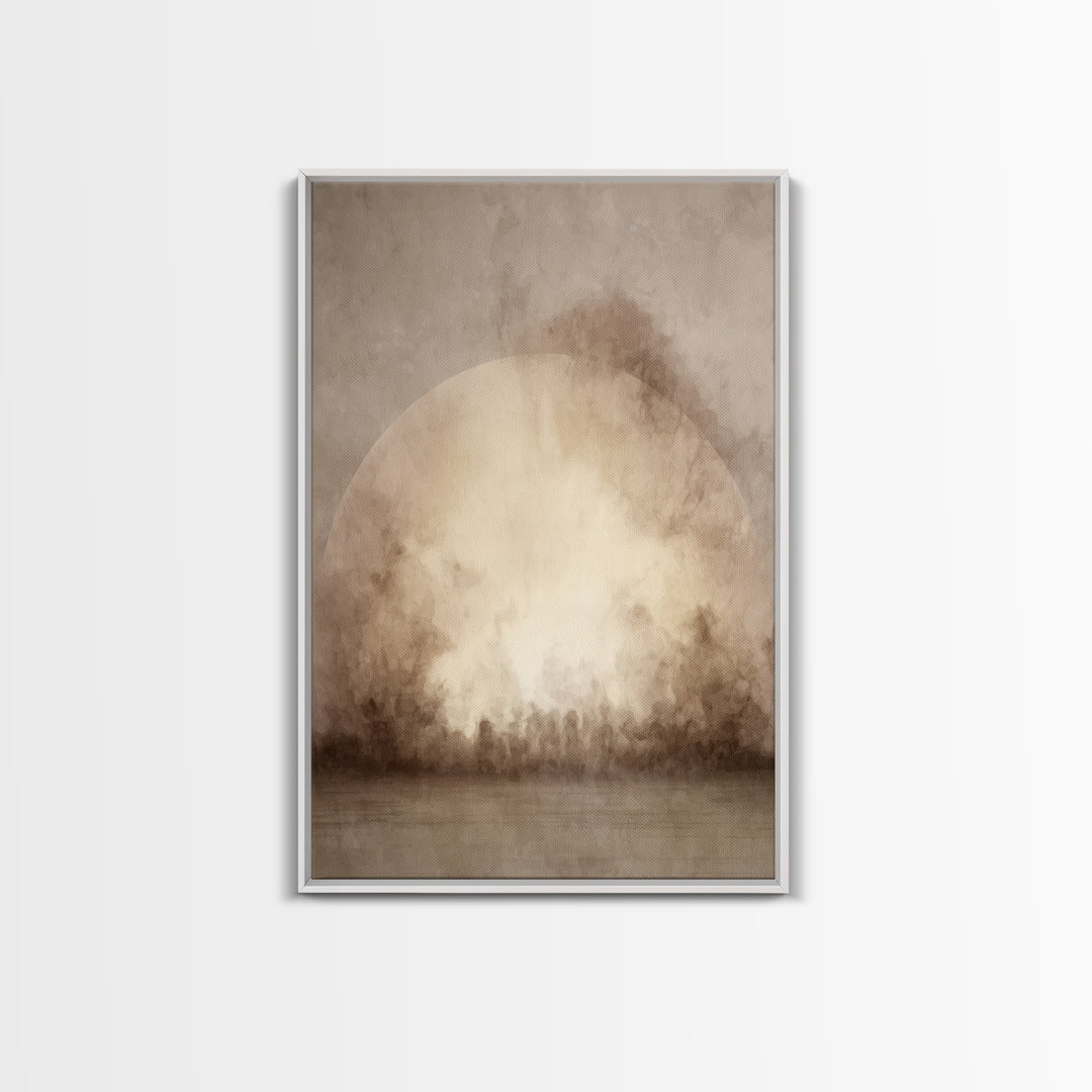 Dawn Of Hope - Framed Canvas Print - Christian Art Canvas - Christian Wall Art - Moody Christian Art - Christian Painting - Christian Gift