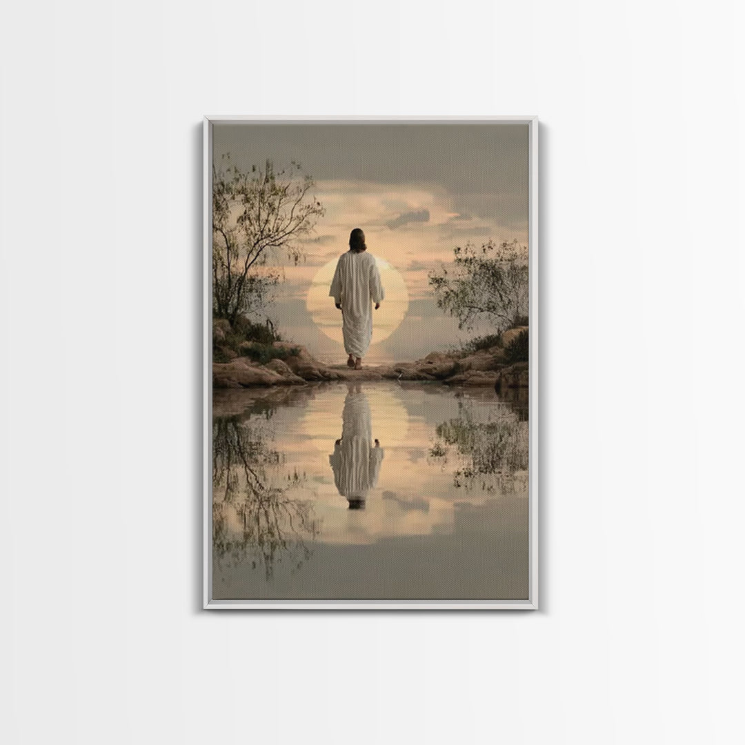 Eternal Pathway – Framed Canvas Print – Christian Wall Art – Christian Art Canvas – Jesus Painting – Christian Art Print – Subtle Christian