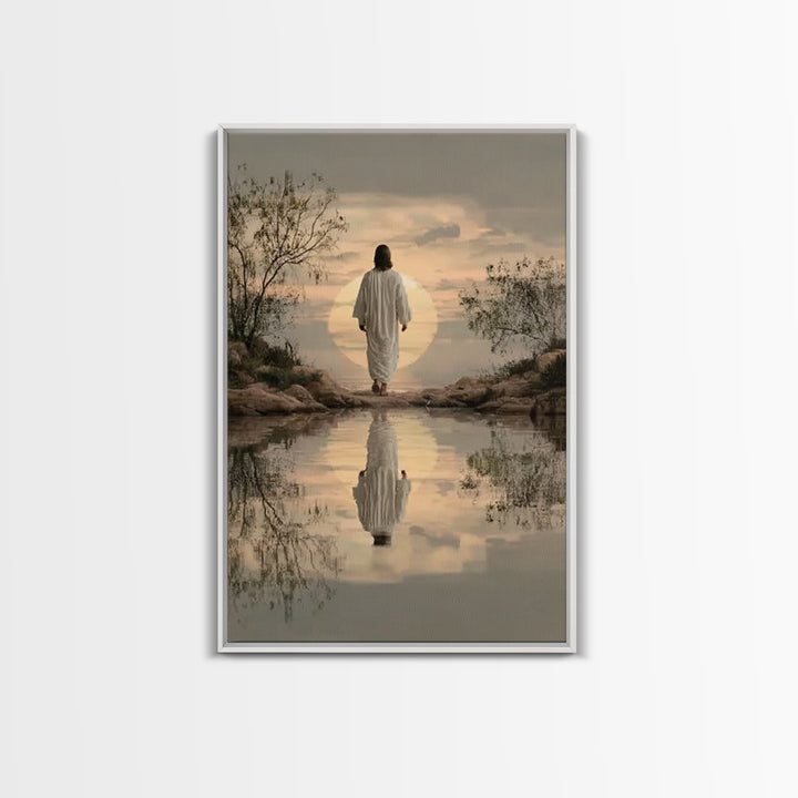Eternal Pathway – Framed Canvas Print – Christian Wall Art – Christian Art Canvas – Jesus Painting – Christian Art Print – Subtle Christian