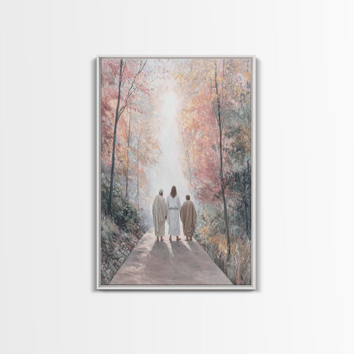 Path of Grace – Framed Canvas Print – Christian Art Canvas – Jesus Painting – Christian Wall Art – Christian Christmas Art – Christian Gift