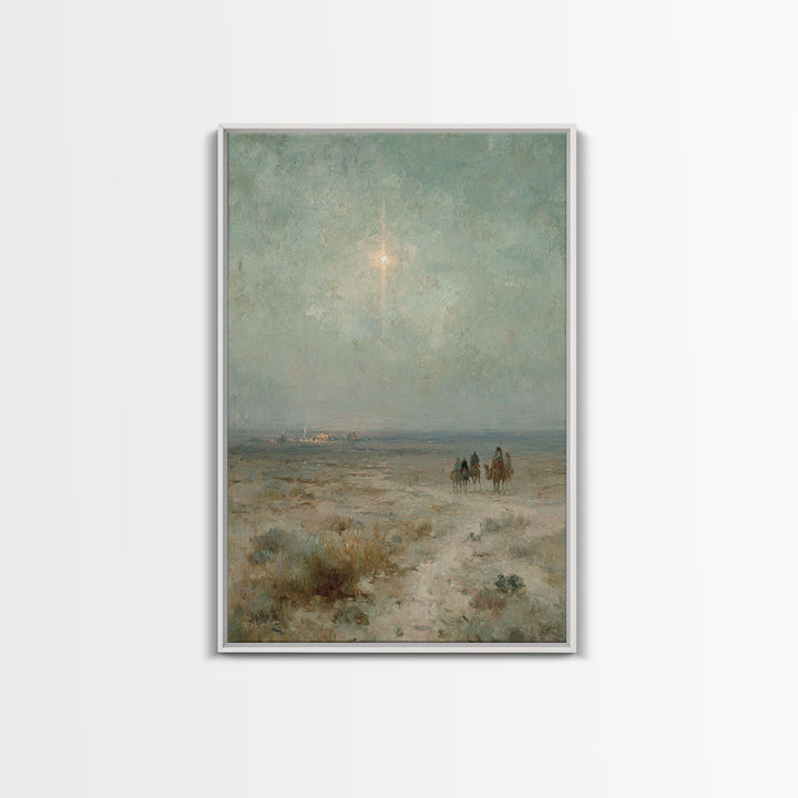 Garden Meeting Grace | Framed Canvas Print | Christian Wall Art | Jesus Painting | Christian Art Canvas | Vintage Christian Art | Christian