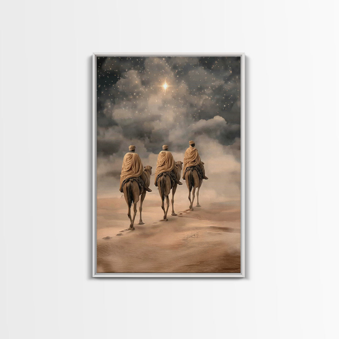 Star of the East, Framed Canvas Print, Christian Wall Art, Christian Art Canvas, Christmas Art Prints, Christian Christmas Art, Christian G