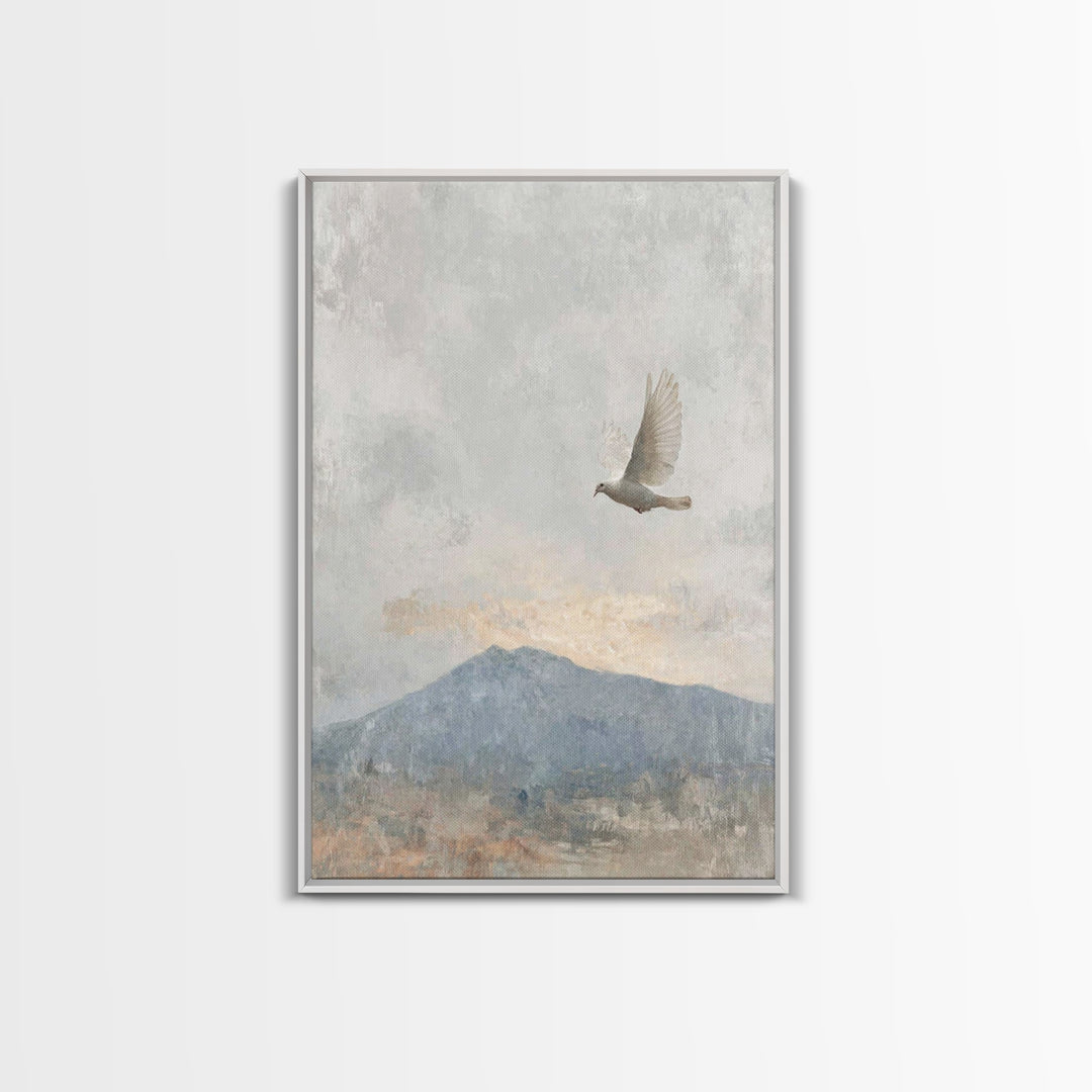 Spirit of Peace – Framed Canvas Print – Christian Wall Art – Christian Art Canvas – Minimalist Christian Art – Christian Art Print – Unique