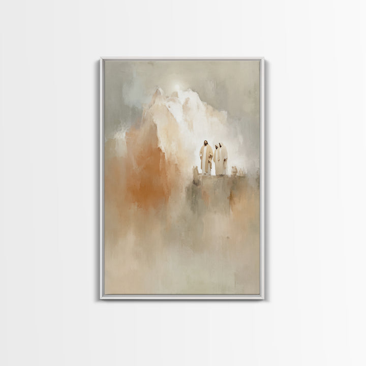 Transfiguration Light Sky – Framed Canvas Print – Christian Art Canvas – Christian Wall Art – Jesus Painting – Large Christian Painting – C