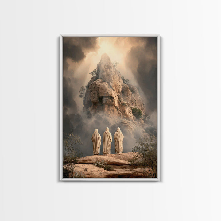 Summit of Glory – Framed Canvas Print – Christian Art Canvas – Christian Wall Art – Jesus Painting – Modern Christian Art – Christian Gift