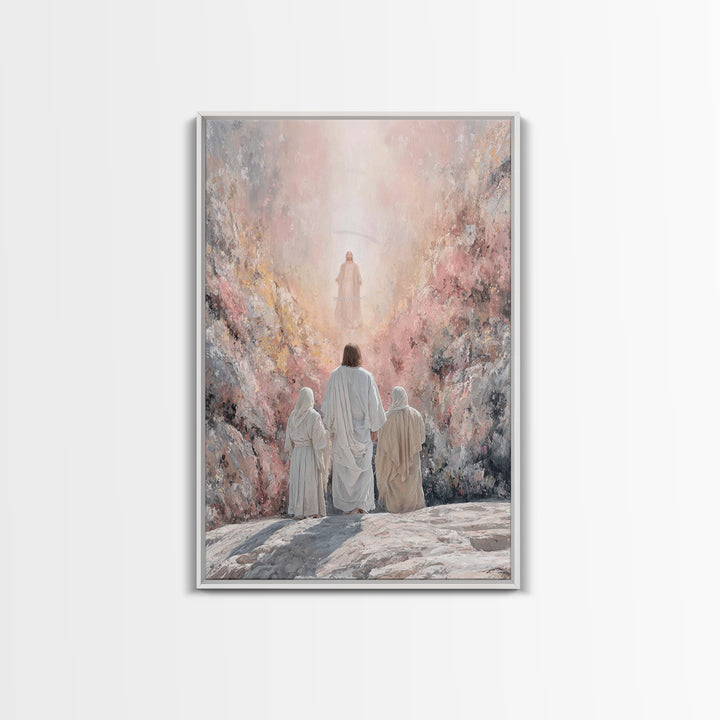 Mountain Glory – Framed Canvas Print – Christian Wall Art – Christian Art Canvas – Jesus Painting – Christian Christmas Art