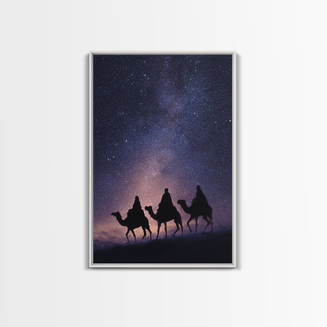 Star of Wonder – Framed Canvas Print – Christian Art Canvas – Christian Christmas Art – Christian Wall Art – Jesus Painting